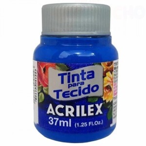 TINTA TECIDO 37ML AZUL TURQUESA ACRILEX