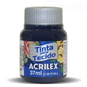 TINTA TECIDO 37ML AZUL MARINHO ACRILEX