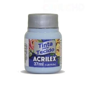 TINTA TECIDO 37ML AZUL HORTENSIA ACRILEX
