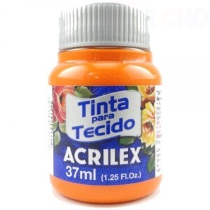 TINTA TECIDO 37ML LARANJA ACRILEX