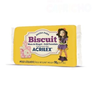 MASSA BISCUIT 90G AMARELO OURO ACRILEX