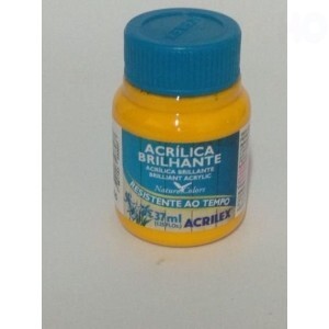 TINTA ACRILICA BRILHANTE 37ML AMARELO OURO  ACRILEX