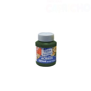 TINTA TECIDO 120ML VERDE BANDEIRA ACRILEX