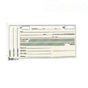 MINI PROMISSÓRIA AMARELA C/50 FOLHAS