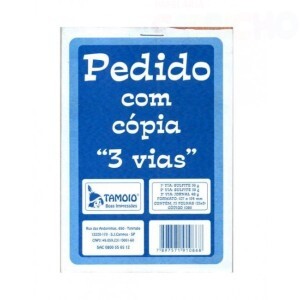 BLOCO PEDIDO 3 VIA 50FOLHAS TAMOIO
