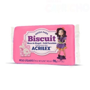 MASSA BISCUIT 90G ROSA ESCURO ACRILEX
