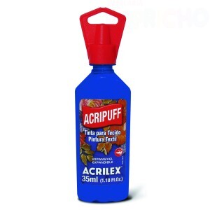 TINTA TECIDO ACRIPUFF 35ML AZUL TURQUESA
