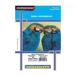 PAPEL FOTO MASTERPRINT 180G A4 - 20FLS