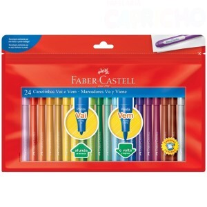 CANETA HIDROCOR VAI E VEM 24 CORES FABER-CASTELL
