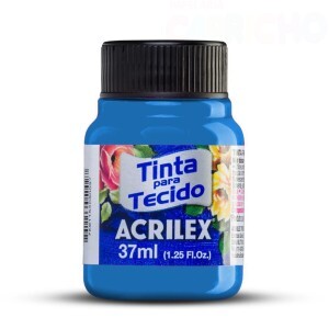 TINTA TECIDO FLUORESCENTE 37ML AZUL