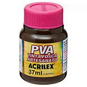TINTA PVA FOSCA 37ML MARROM ESCURO