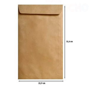 ENVELOPE A4 KRAFT 229X324  UN FORONI
