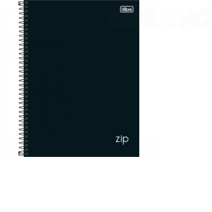 CADERNO16X1 256FLS ZIP PRETO TILIBRA
