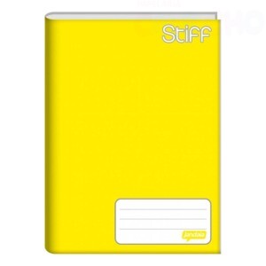 CADERNO BROCHURA CAPA DURA AMARELO 96 FOLHAS JANDAIA